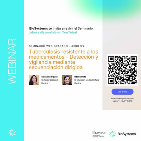 Seminario web: "Tuberculosis resistente a los medicamentos - Detección y vigilancia mediante secuenciación dirigida"