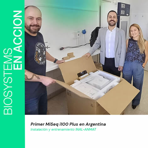 Instalación y el entrenamiento del primer sistema MiSeq i100 Plus de Illumina en Argentina, realizado en el INAL-ANMAT.