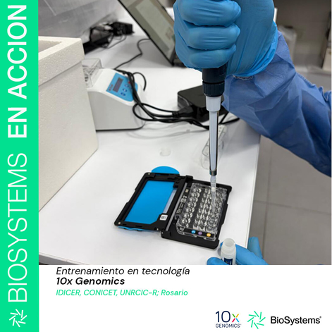 Capacitación en el uso de la plataforma Chromium X de 10x Genomics para análisis de Single Cell.